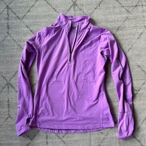 Nike Pro DriFit 1/4 Zip Purple Small